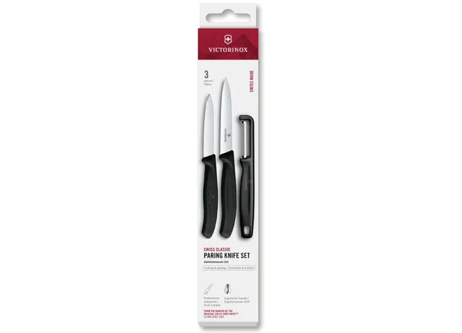 Набір для чищення овочів Victorinox Swiss Classic 3шт чорн 6.7113.33 Фото 2